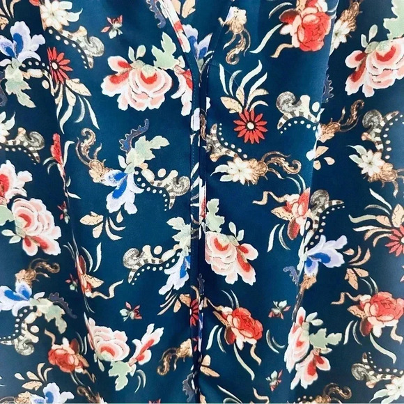 Philosophy Navy Print Blouse - Picture 2 of 3